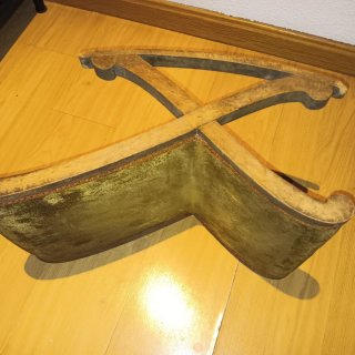 Silla mecedora vintage terciopelo madera