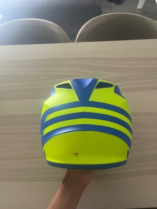 Casco Bell Motocross Enduro Azul/Amarillo talla M