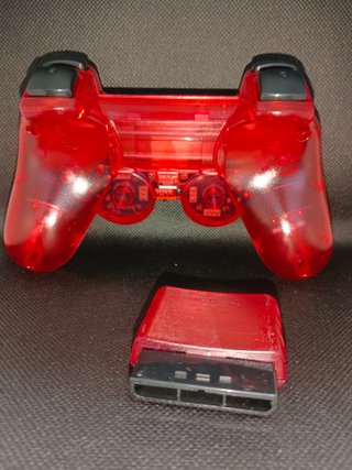 Mando PS2 Nuevo con caja Inalámbrico Rojo