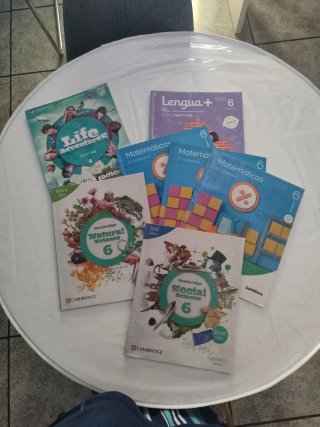 Pack libros 6 primaria como nuevos