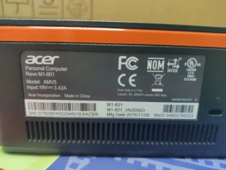 Mini PC Acer Revo M1-601 Negro/Naranja