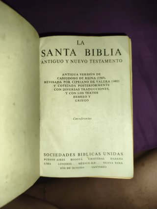Antigua Santa Biblia (1959) - Edición Vintage