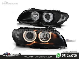FAROS DELANTEROS OJOS DE ANGEL PARA BMW SERIE 3 E46 / COUPE / CABRIO