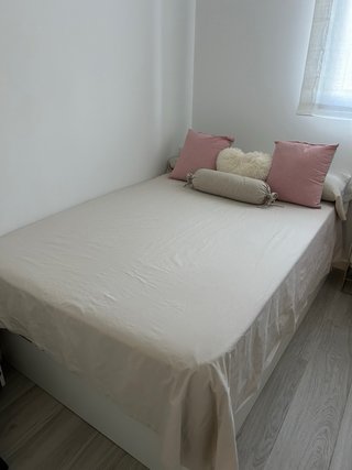 Colchón y canapé de tela