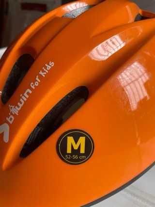 Casco Bici Infantil Naranja Talla M