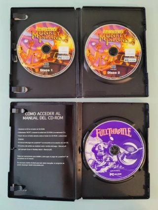 🇪🇸 Lote 2 Juegos PC Monkey Island 3 Fullthrotle