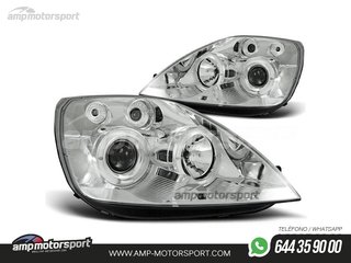 FAROS DELANTEROS OJOS DE ANGEL PARA FORD FIESTA MK5 / MK6