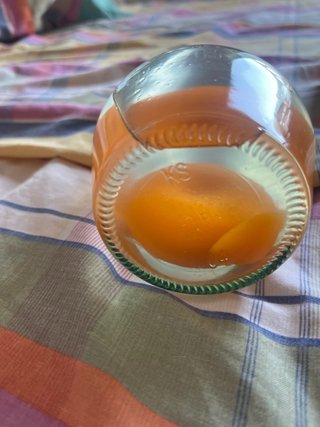Lámpara de lava naranja