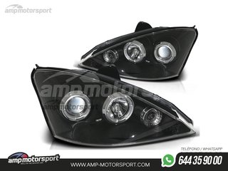 FAROS DELANTEROS OJOS DE ANGEL PARA FORD FOCUS MK1
