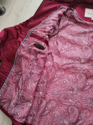 Abrigo Riverside Talla 42 Mujer Rojo burdeos