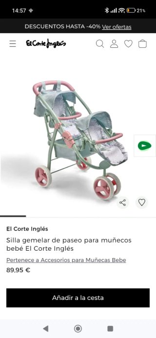 Silla de juguete gemelar