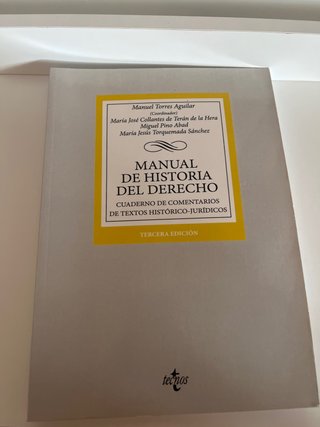 Manual de historia del derecho cuaderno de come...
