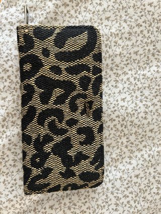 Monedero grande estampado leopardo