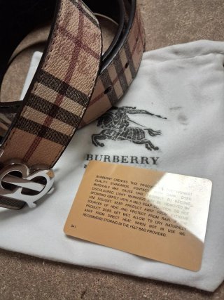Cintura Burberry Reversibile Beige/Marrone