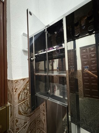 Mueble de baño metal y madera