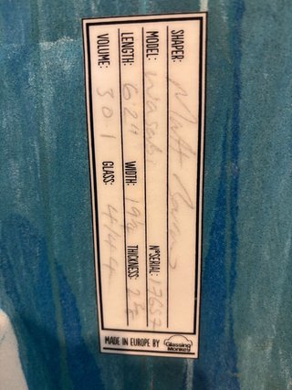 Tabla Soul Surfboards 6'2 30L