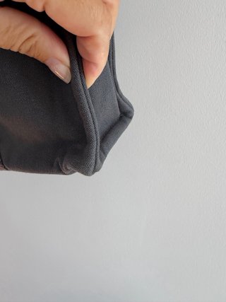 Bolso lona gris Hermes