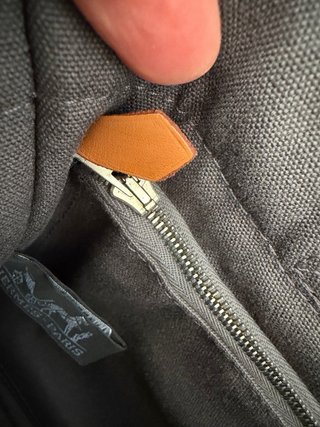 Bolso lona gris Hermes
