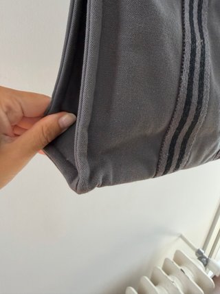 Bolso lona gris Hermes