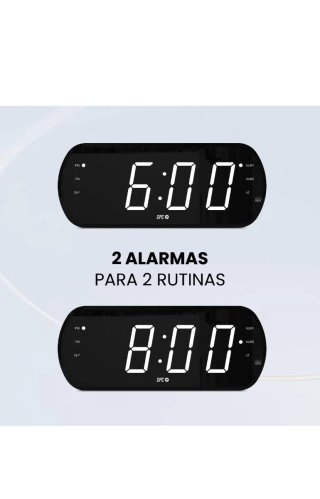 Radio Despertador SPC FRODI View Negro