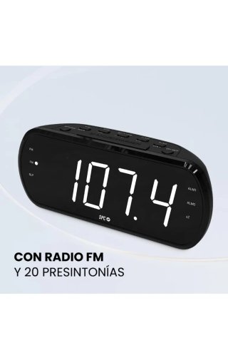 Radio Despertador SPC FRODI View Negro
