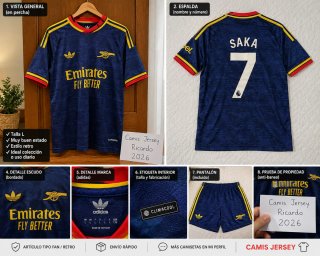 Camiseta y Pantalón Arsenal  Saka L