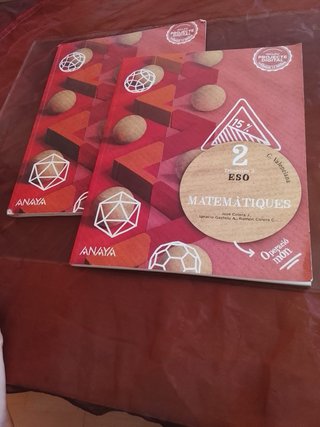 2 Libros Matemáticas 2 ESO Anaya