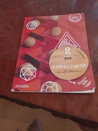 2 Libros Matemáticas 2 ESO Anaya