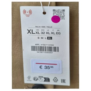 Chaleco Zara Talla XL sin estrenar