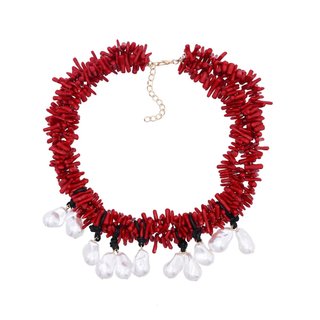 Collar Zara Coral Perlas