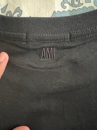 Camiseta AMI Paris Ami de Cour Negra Talla S
