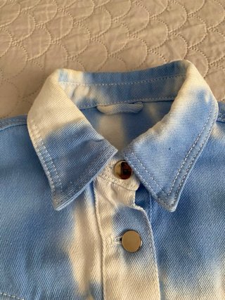 Giacca Jeans Crop Tie Dye Azzurra - TU - Y2K