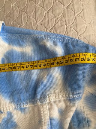 Giacca Jeans Crop Tie Dye Azzurra - TU - Y2K