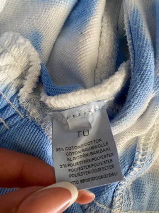 Giacca Jeans Crop Tie Dye Azzurra - TU - Y2K