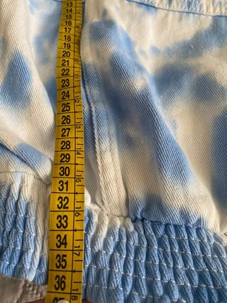 Giacca Jeans Crop Tie Dye Azzurra - TU - Y2K