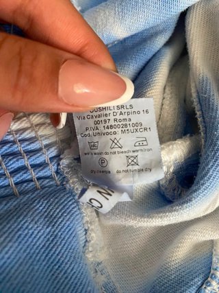Giacca Jeans Crop Tie Dye Azzurra - TU - Y2K