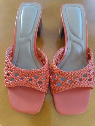 Sandalias Primark Naranja puestas unas horas