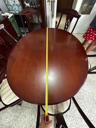 Mesa comedor caoba y 6 sillas
