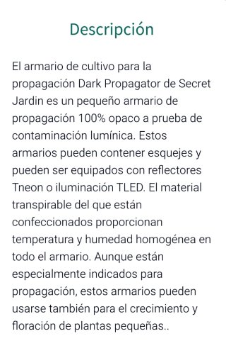 Armario Cultivo Secret Garden DP60
