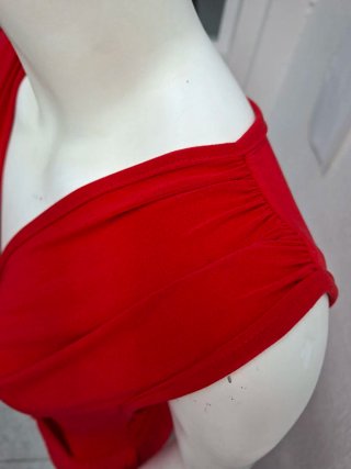 Mono rojo elegante
