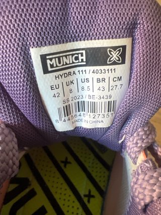 Zapatillas Munich Padel Mujer Rosa/Morado