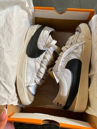 Nike Blazer Low 77 Jumbo White Black - 41 EU