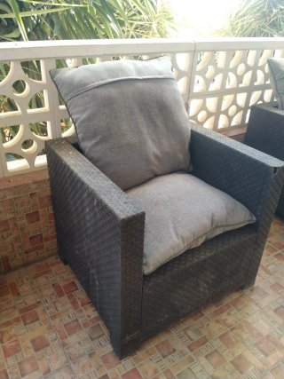 2 Sillones de Jardín Ratán. Collection only