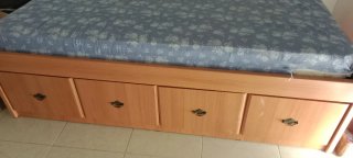Cama 90 con cajones.  Lo dono