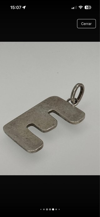 Colgante Plata Letra E