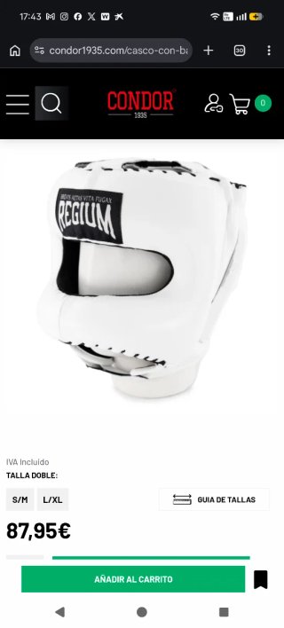 Casco de boxeo Regium L/XL