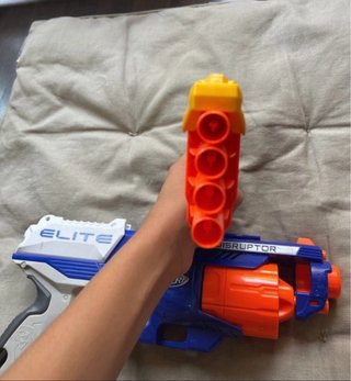 2 Pistolas Nerf Disruptor y Elite