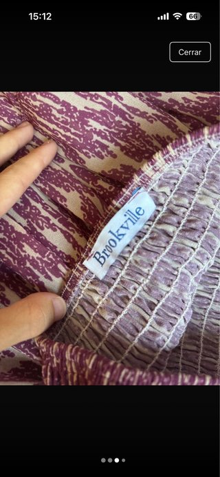 Falda Brookville Morado y Blanco