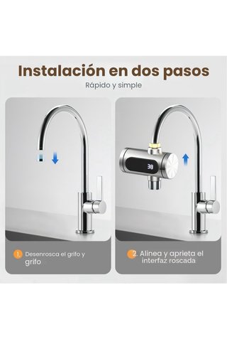 Chollo! Calentador Agua Acero Inoxidable Digital