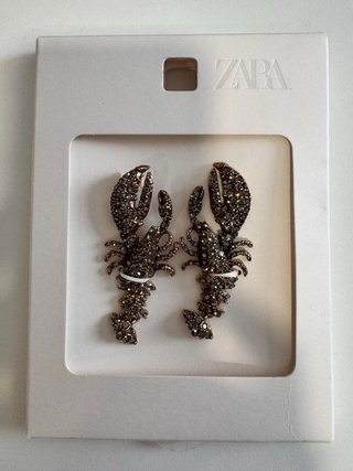 Pendientes Zara Langosta